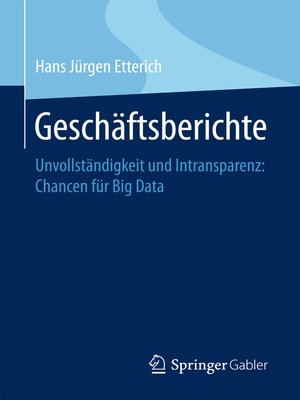 cover image of Geschäftsberichte